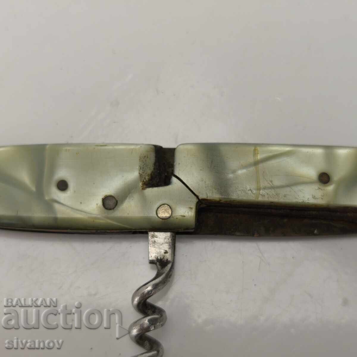 Старо българско джобно ножче с вилица ТЕРВЕЛ #5995 - 6 Старо българско джобно ножче с вилица ТЕРВЕЛ #5995 - 6