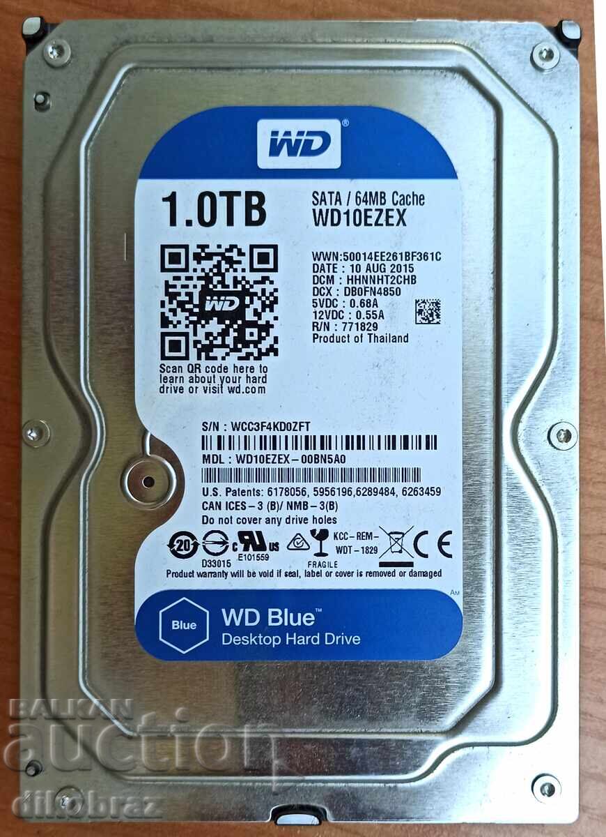 Hard disc 1TB WD Blue WD10EZEX Hard disc 1TB WD Blue WD10EZEX