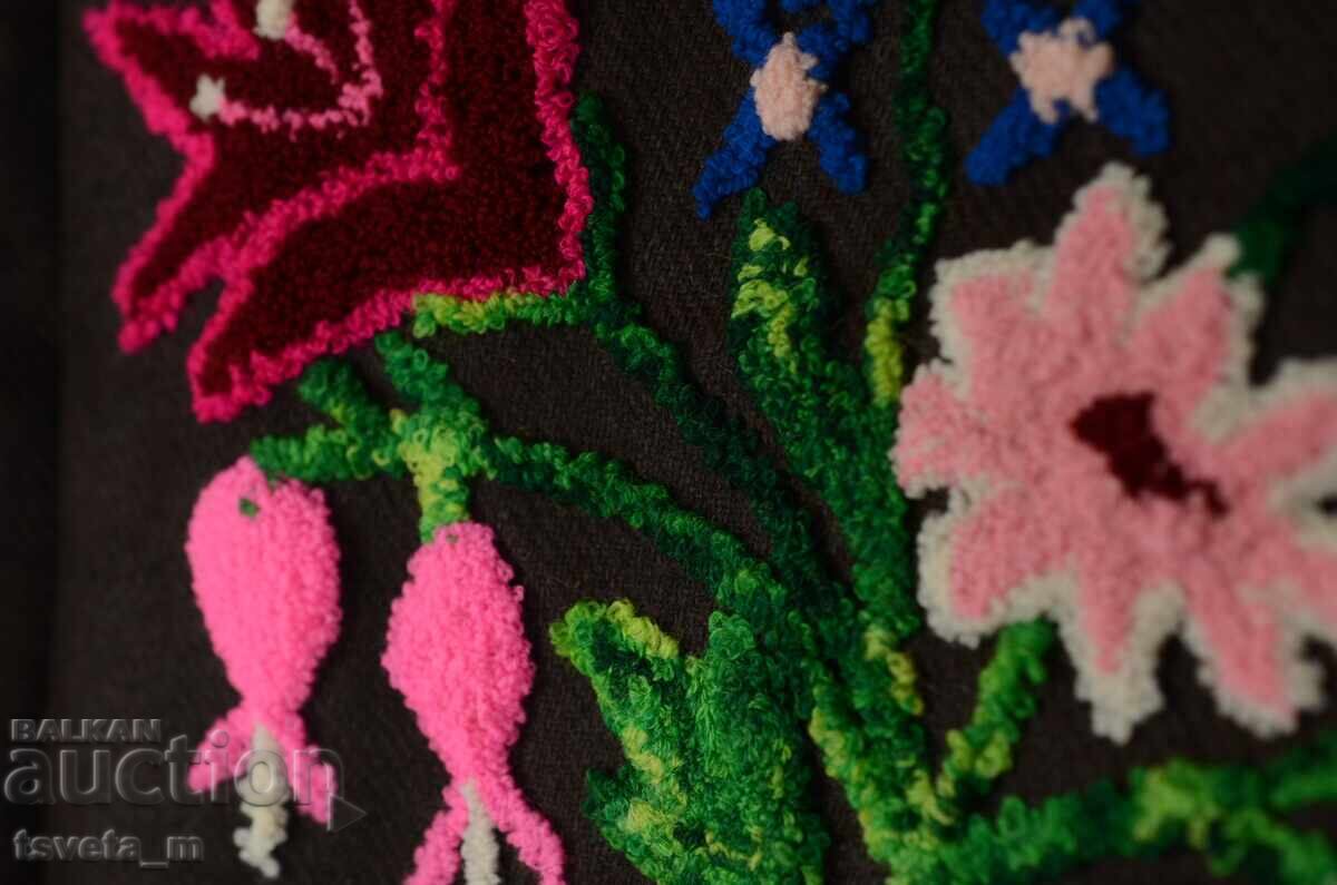 Wool apron with twisted embroidery FOR FOLK COSTUME - 5