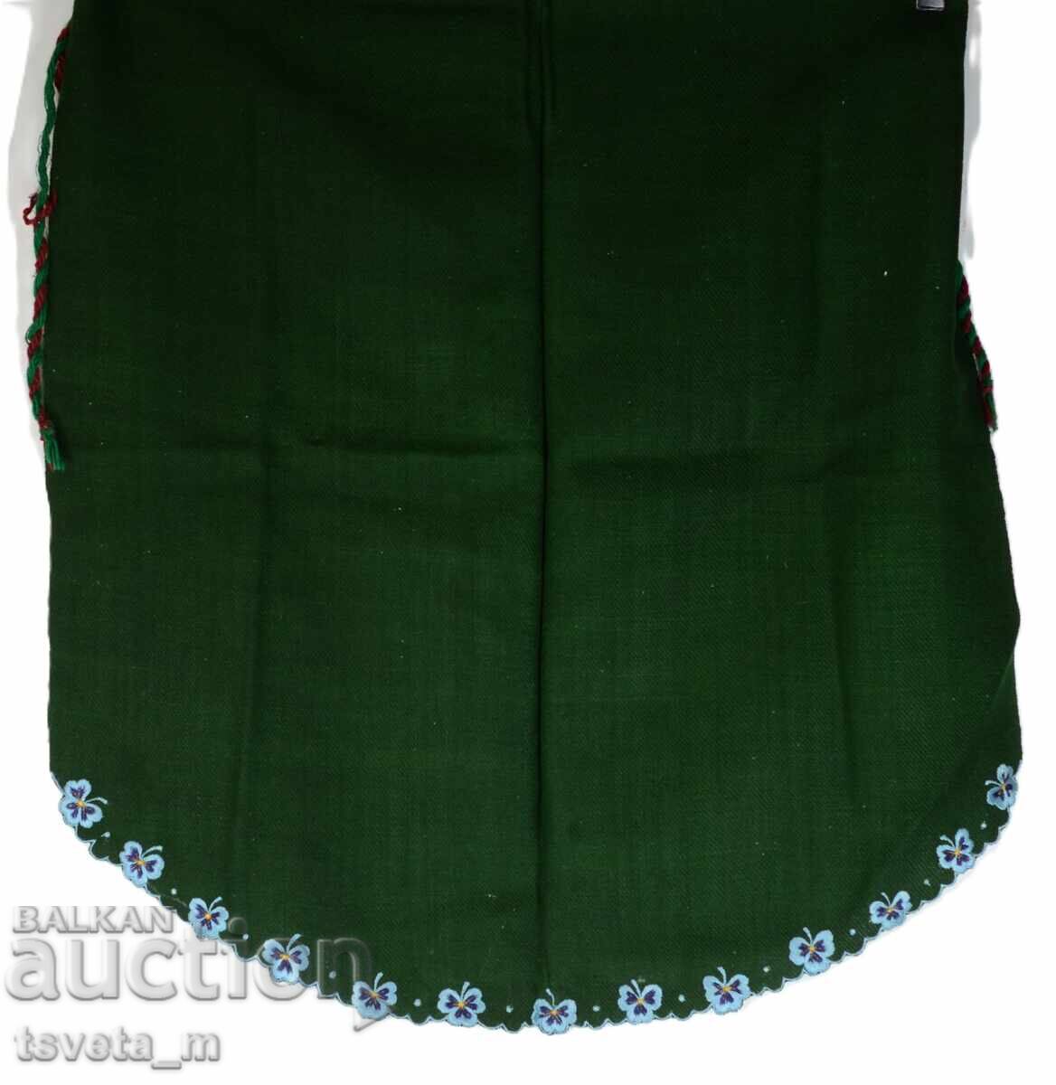 Șorț din lână cu broderie manuală PENTRU COSTUM POPULAR