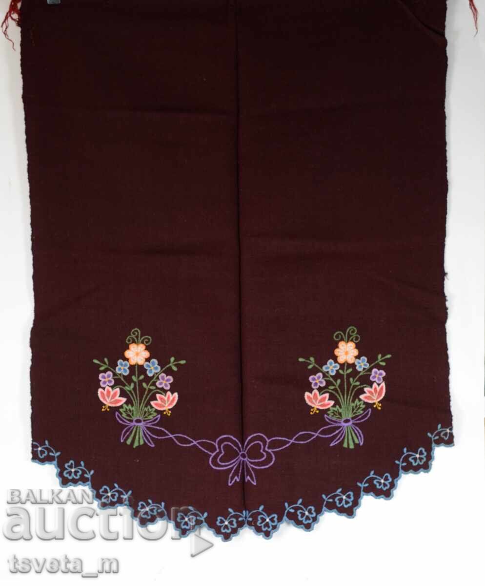 Wool apron with hand embroidery FOR NATIONAL COSTUME