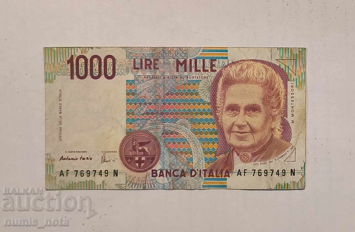 Italy 1000 Lire 1990 Italy 1000 Lire 1990