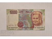 Италия 1000 лири 1990 година