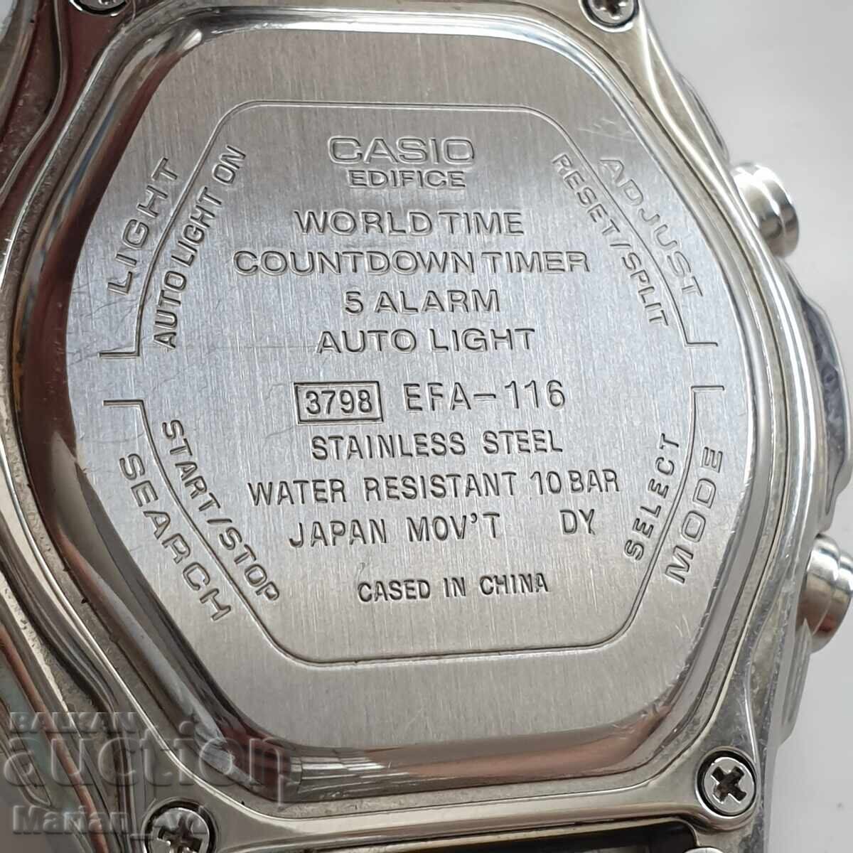 Men's Analog Digital Watch CASIO EDIFICE 116 - 6 Men's Analog Digital Watch CASIO EDIFICE 116 - 6