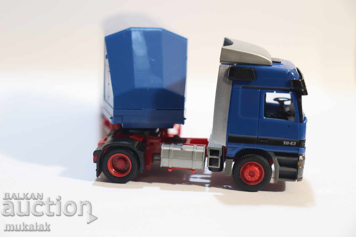 AMW H0 1/87 MERCEDES TRUCK MODEL TRANSPORT OF GLASS - 5