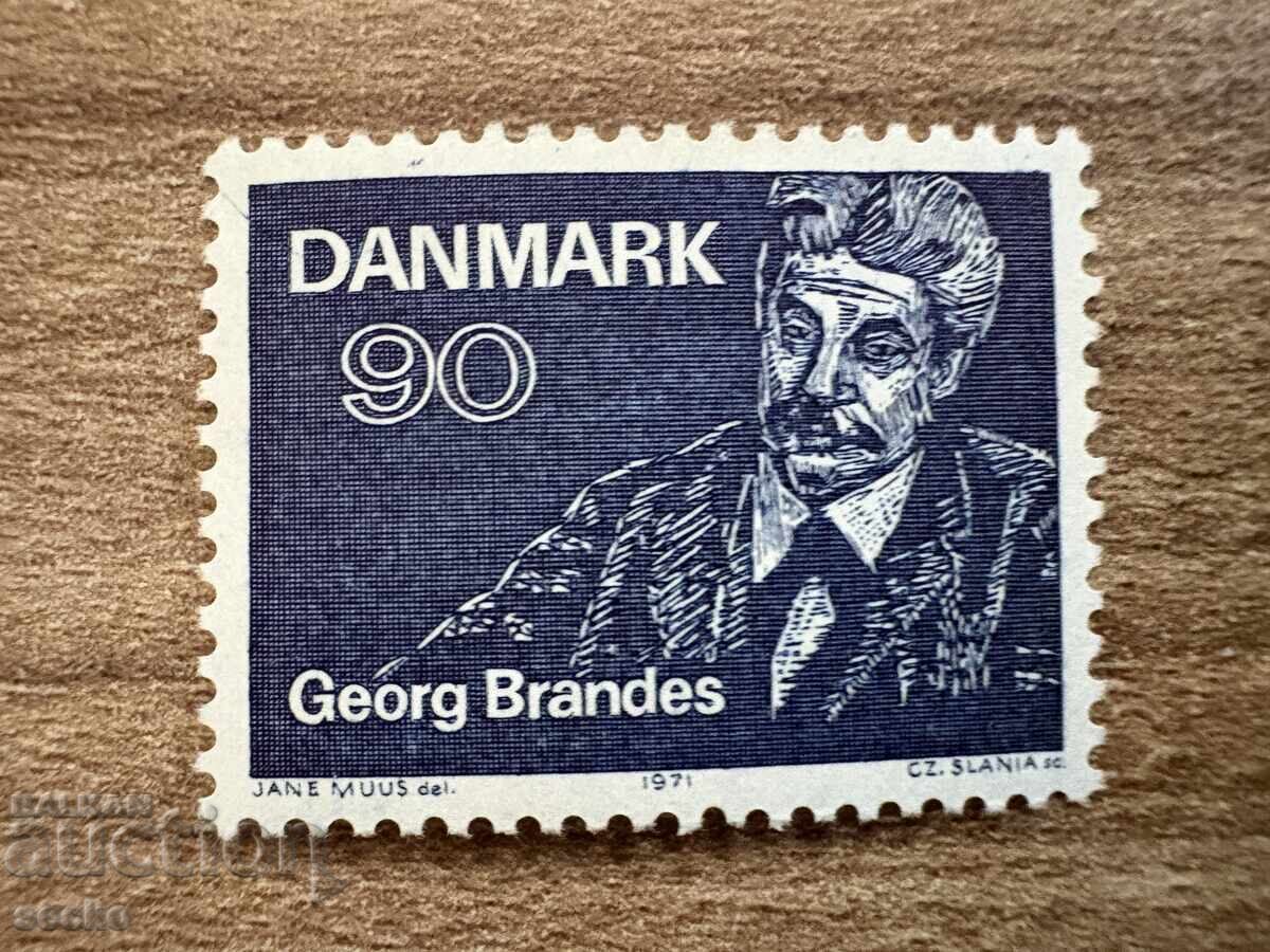 Дания - 100 г. първи лекции на Георг Брандес... (1971) MNH
