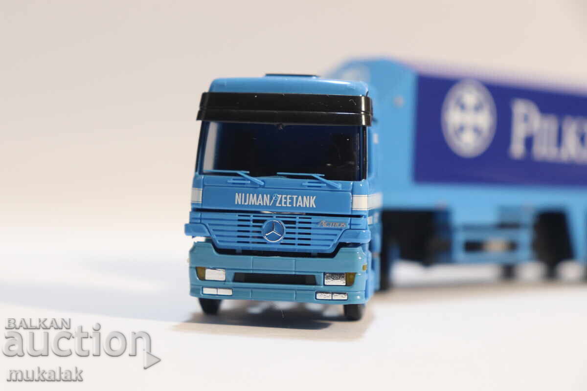 Παράδοση AMW H0 1/87 MERCEDES KAMION ΜΟΝΤΕΛΟ ΜΕΤΑΦΟΡΑ ΓΥΑΛΙΟΥ