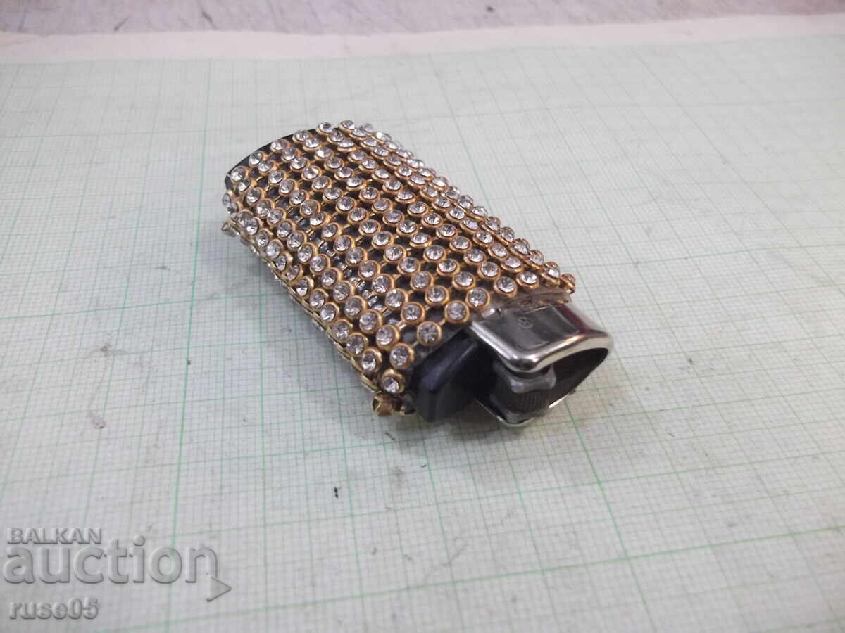 Clipper gas lighter with soft flame, encrusted with stones - 6 Clipper gas lighter with soft flame, encrusted with stones - 6