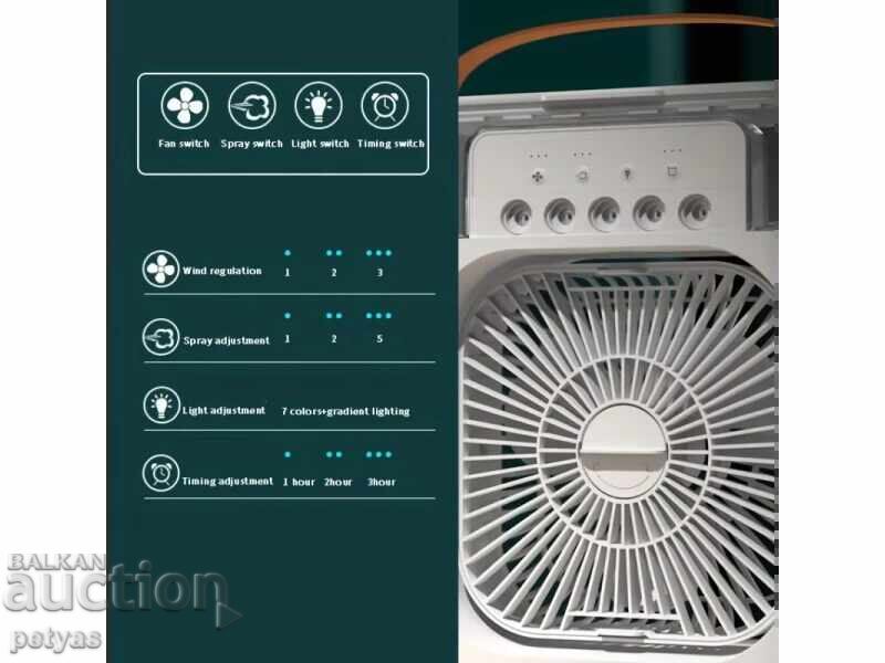 Μίνι ανεμιστήρας κλιματισμού με υδρονέφωση, αθόρυβος, φορητός - 6 Μίνι ανεμιστήρας κλιματισμού με υδρονέφωση, αθόρυβος, φορητός - 6