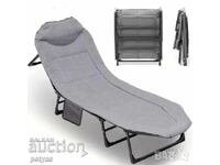 Pat de camping pliabil tip șezlong