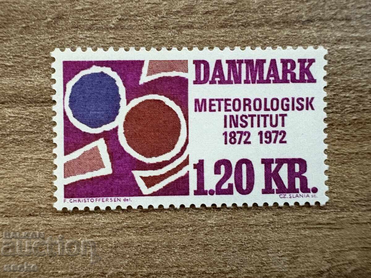 Danemarca - 100 g. Serviciul Meteorologic Danez (1972) MNH