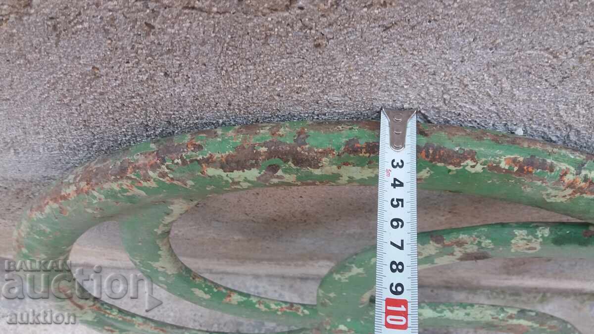 МАСИВНО ЧИГУНЕНО ВЪЗРОЖДЕНСКО КОЛЕЛО ОТ МАШИНА, ПРЕСА - 5