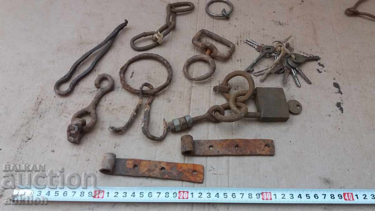 ЛОТ СТАРИ КОВАНИ ЖЕЛЕЗА ЛОТ СТАРИ КОВАНИ ЖЕЛЕЗА