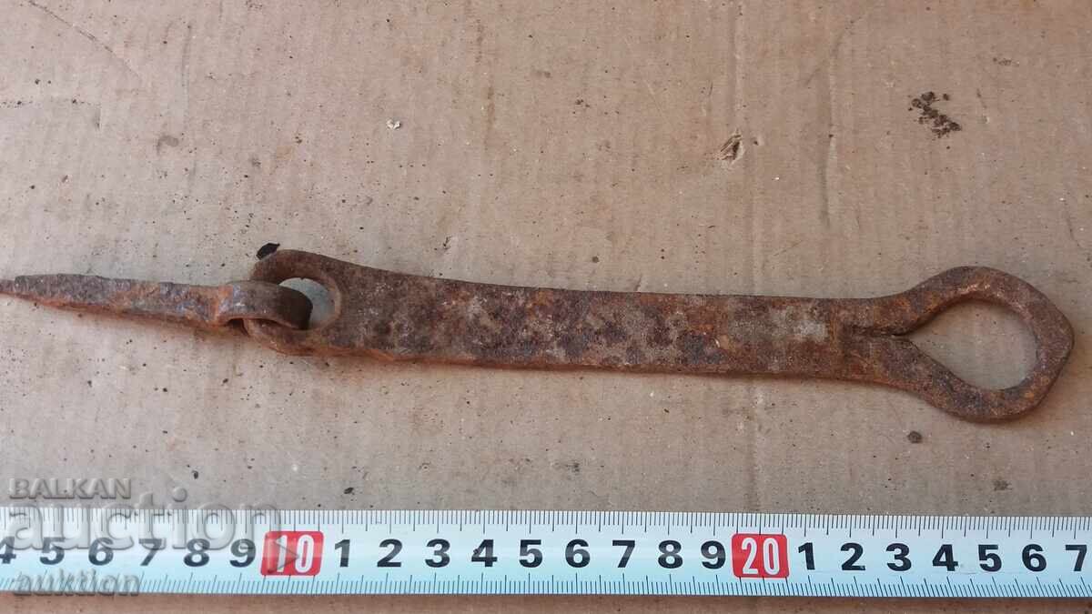 OLD WROUGHT GATE LOCK - 7