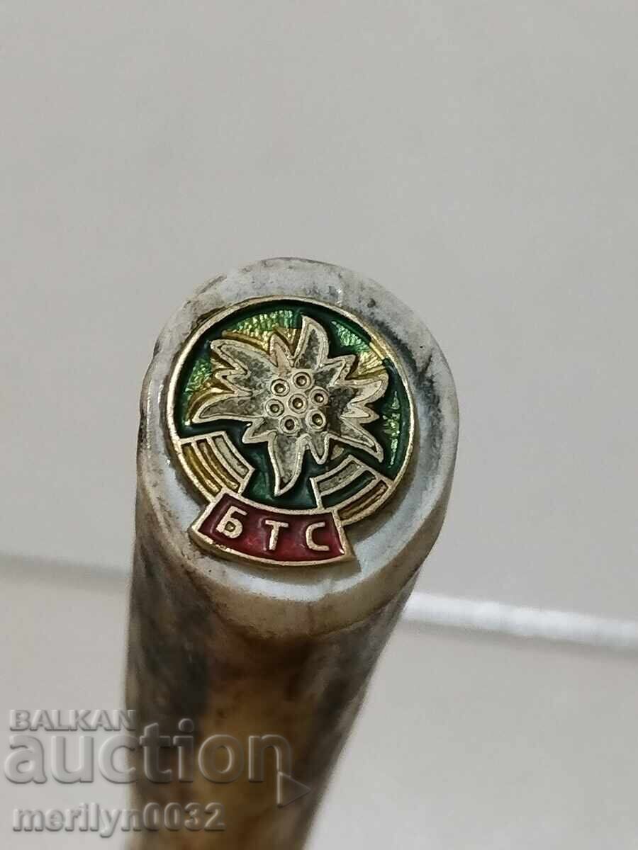 Delivery of Hunting and tourist knife with sheath, deer antler handle BTS Delivery of Hunting and tourist knife with sheath, deer antler handle BTS