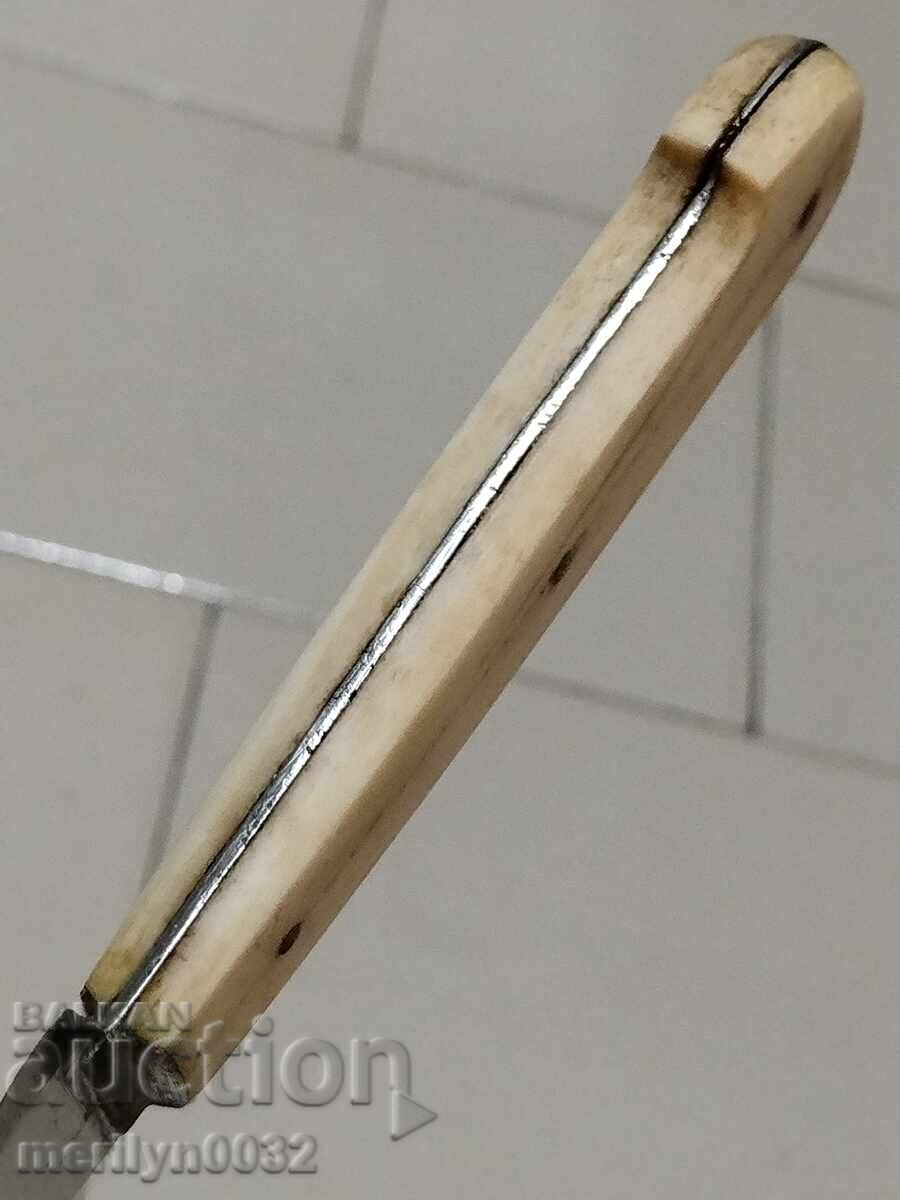 Cuțit vechi Frații Stanchevi, mâner de corn de cerb - 6