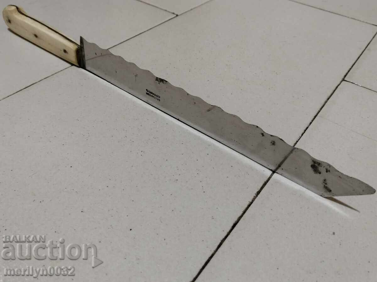 Cuțit vechi Frații Stanchevi, mâner de corn de cerb - 7