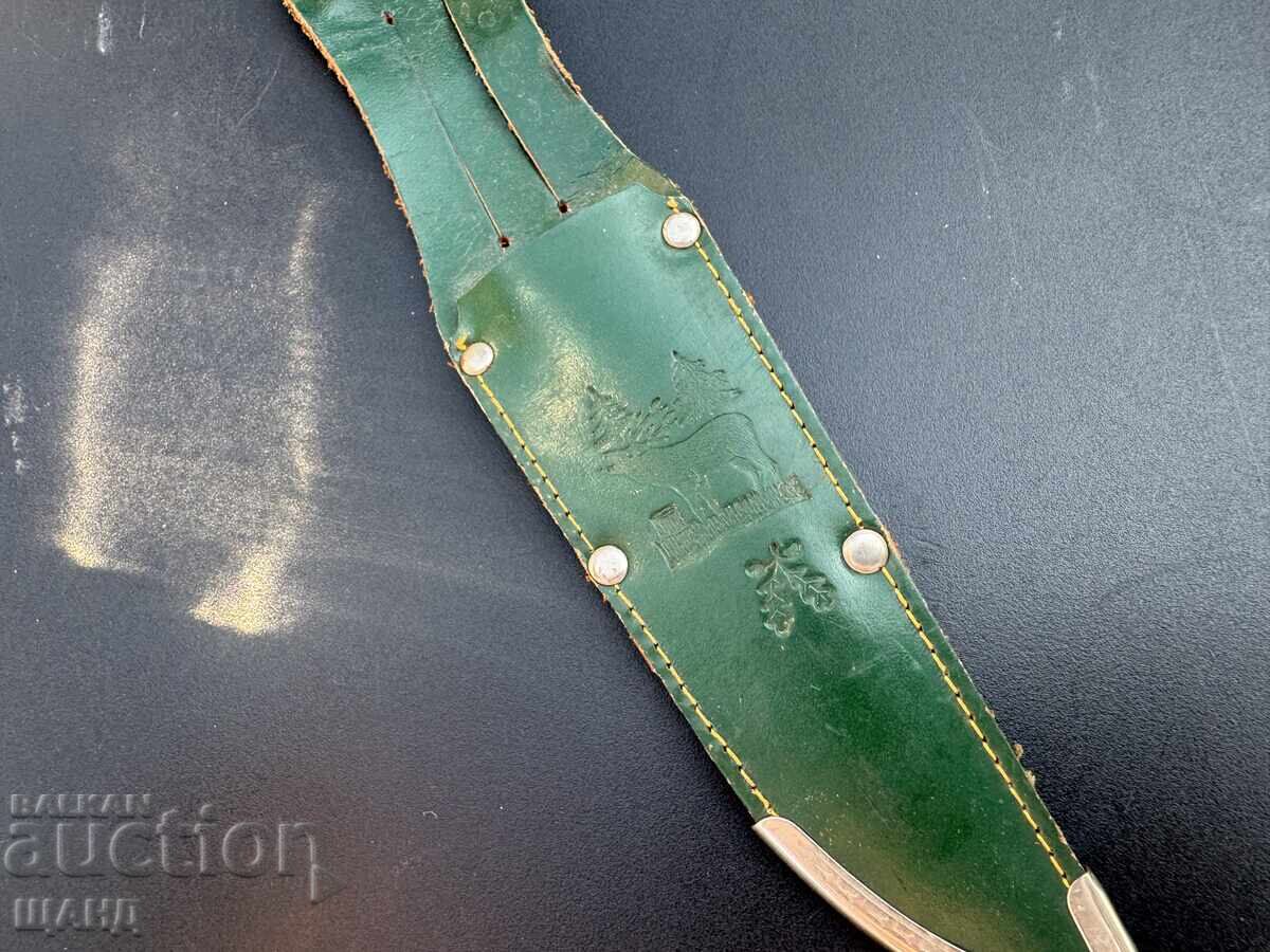 Rosterei Стар ловен нож дръжка от рог и кания с цена 40.00 лв. | € 20.45