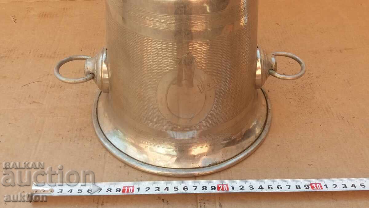 Παράδοση Αριστοκρατική Μασίφ Χάλκινη Λειψανοθήκη με Μονογράμμα