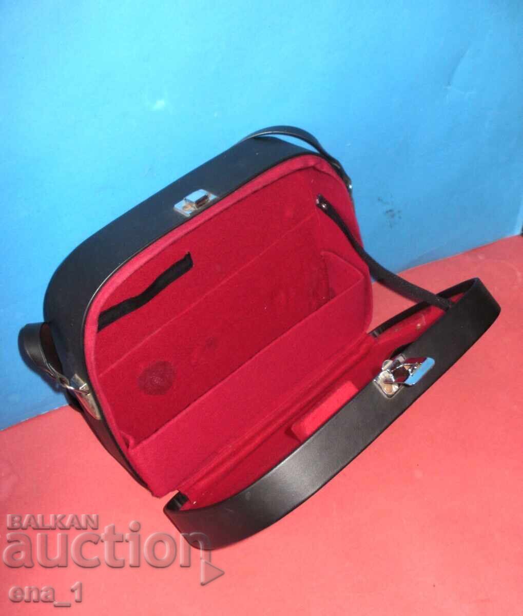 Εξαιρετική δερμάτινη τσάντα για ρετρό βιντεοκάμερα ή κινηματογραφική μηχανή - 5