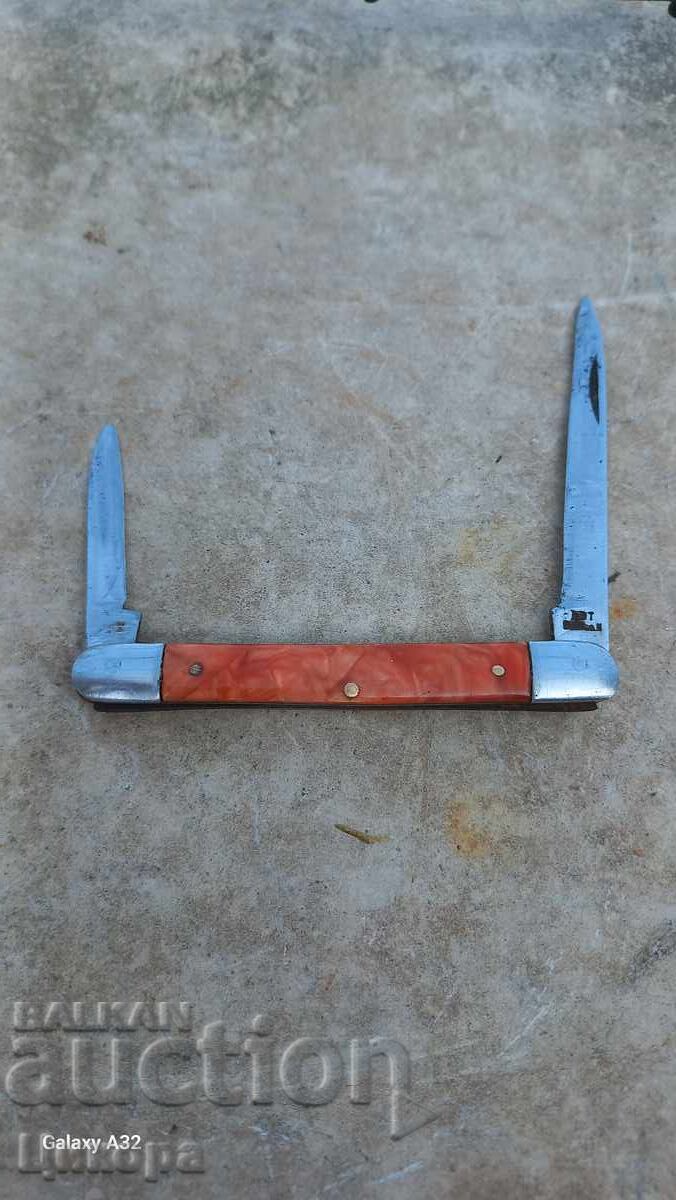 БЪЛГАРСКИ ДЖОБЕН НОЖ ПЕТКО ДЕНЕВ ТЪРНОВО СГЪВАЕМА НОЖКА