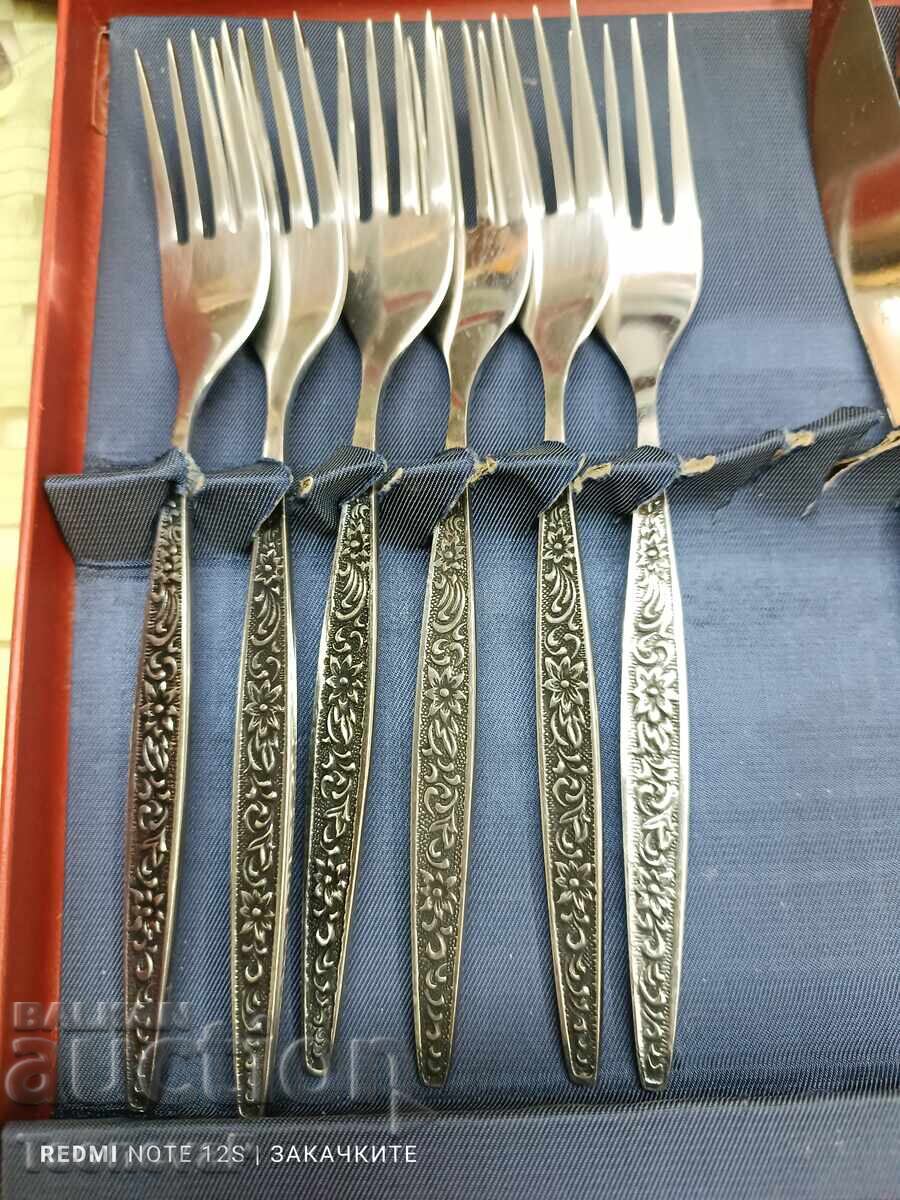 Set of Russian cutlery in a box - 5 Set of Russian cutlery in a box - 5