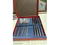 Set of Russian cutlery in a box
