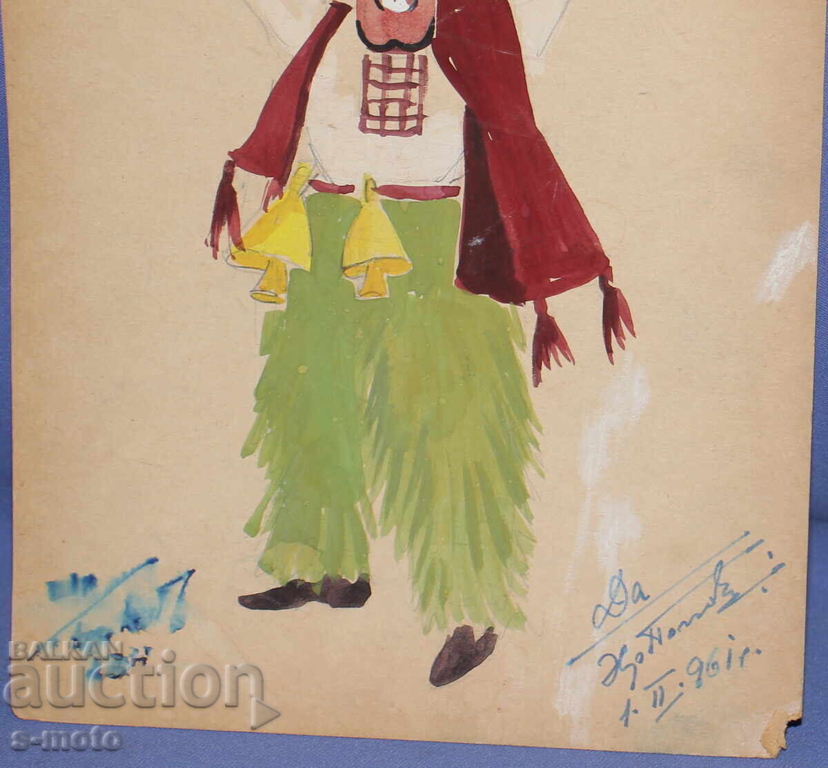 Pictură guașă scenografie, balet, proiect de costume 1961 - 7