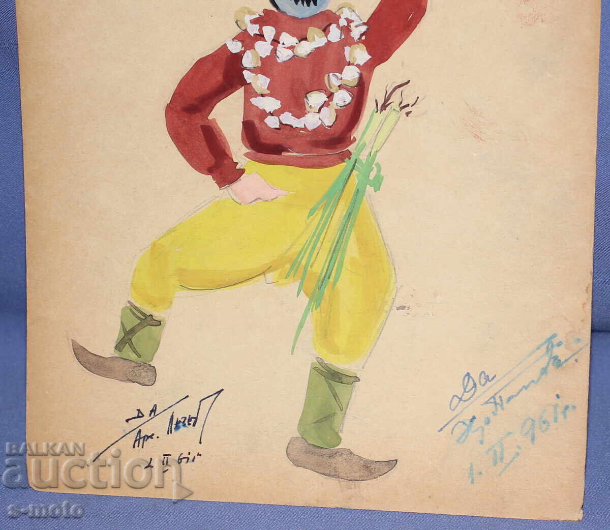 Έργο γκουάς σκηνογραφία, μπαλέτο, σχέδιο κοστουμιών 1961 - 6