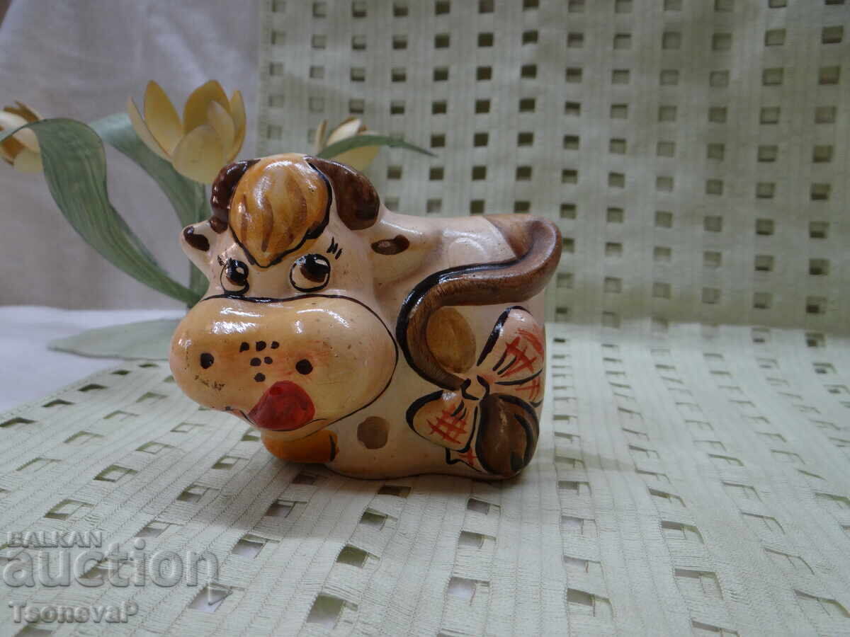 Cow Piggy Bank Figurine Cow Piggy Bank Figurine