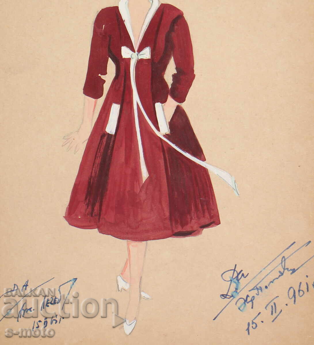 Έργο γκουάς σκηνογραφία, μπαλέτο, σχέδιο κοστουμιών 1961 - 6