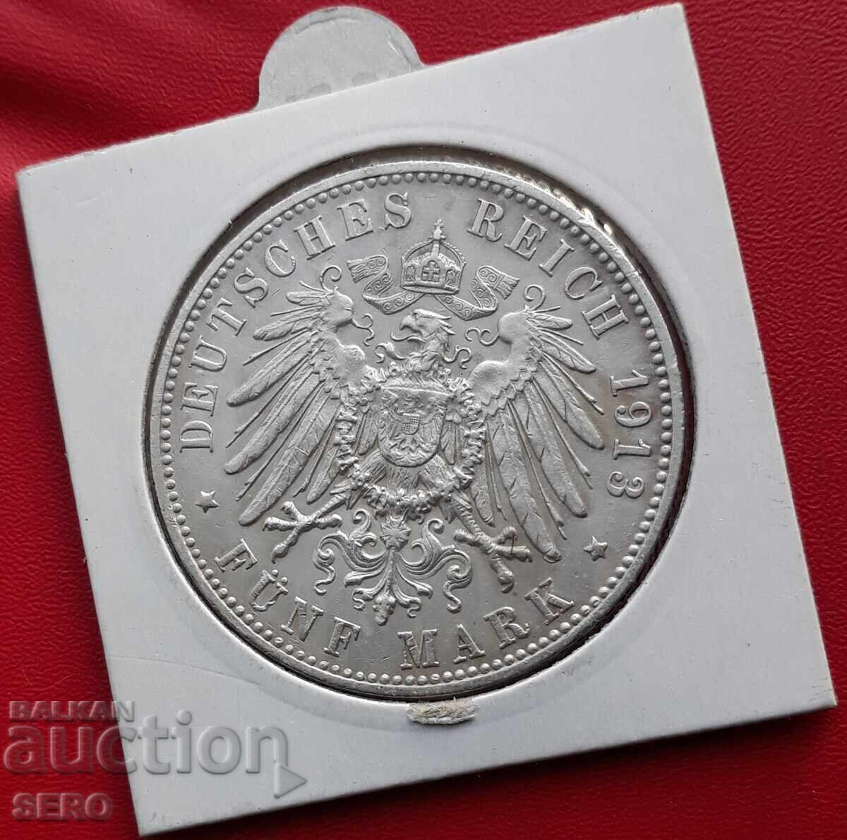 Germania-Württemberg-5 timbre 1913-rar cu preț 174.00 BGN | € 88.96