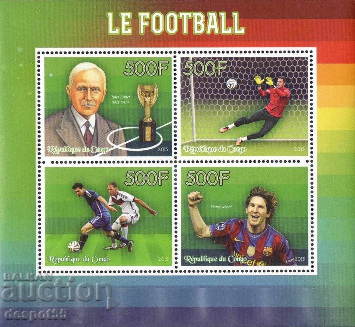 2015. Congo, Rep. Fotbal. Messi și Jules Rimet. Bloc. ILEGAL