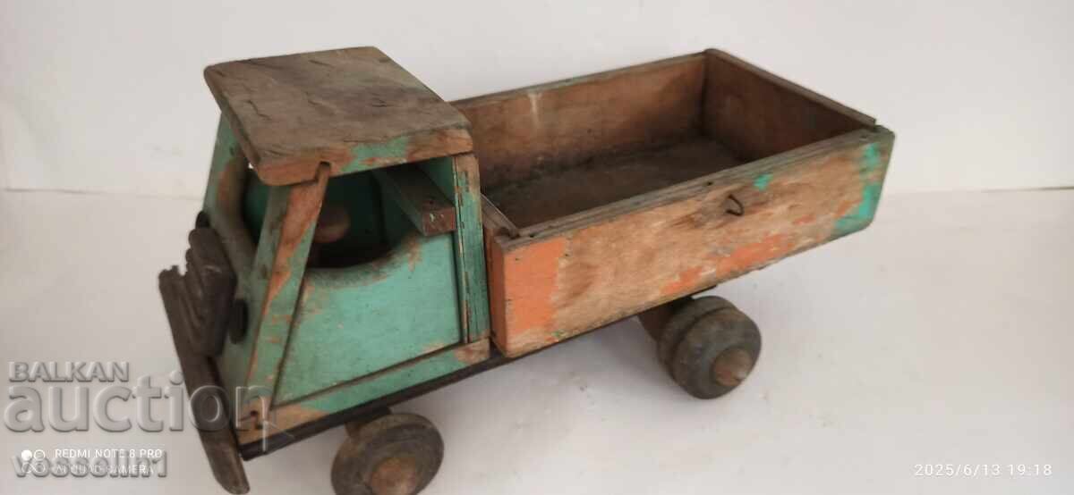 Old Bulgarian wooden truck TPK Izvor Asenovgrad soc 50s with price 68.00 BGN | € 34.77 Old Bulgarian wooden truck TPK Izvor Asenovgrad soc 50s with price 68.00 BGN | € 34.77