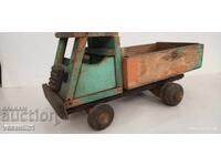 Old Bulgarian wooden truck TPK Izvor Asenovgrad soc 50s
