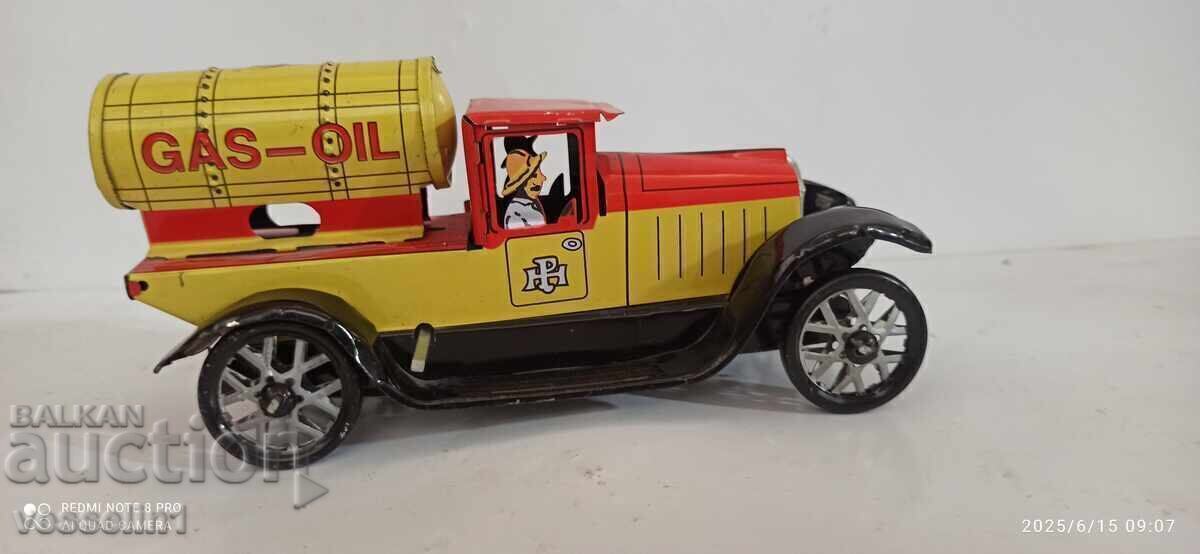 Old sheet metal truck with a wind-up friction mechanism with price 85.00 BGN | € 43.46
