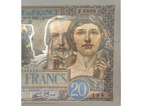 France 20 Francs 1941 Pick 92b Ref 8184