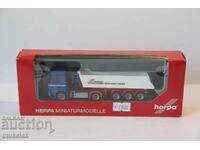 HERPA H0 1/87 MERCEDES DUMP TRUCK GONDOLA TRUCK MODEL