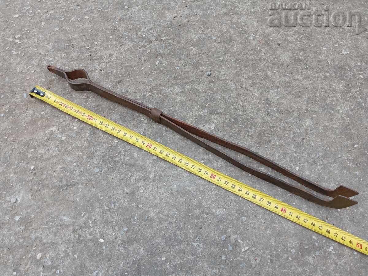 Παλιές ΠΡΩΤΟΓΕΝΕΣ σφυρηλατημένες χειροποίητες λαβίδες από σφυρήλατο σίδερο