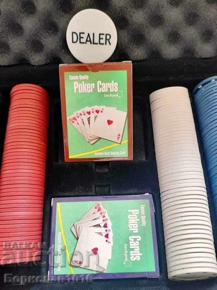 POKER CHIPS - THE BIG ONE IS AVAILABLE! - 5 POKER CHIPS - THE BIG ONE IS AVAILABLE! - 5