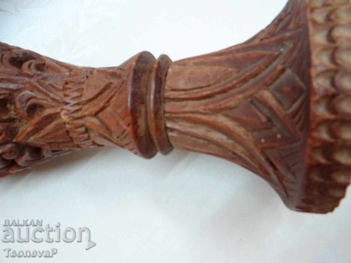 Παράδοση Μεγάλο χειροποίητο και σκαλιστό ξύλινο βάζο Παράδοση Μεγάλο χειροποίητο και σκαλιστό ξύλινο βάζο