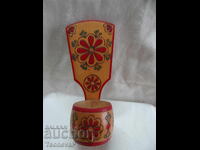 Wooden Russian salt cellar for hanging