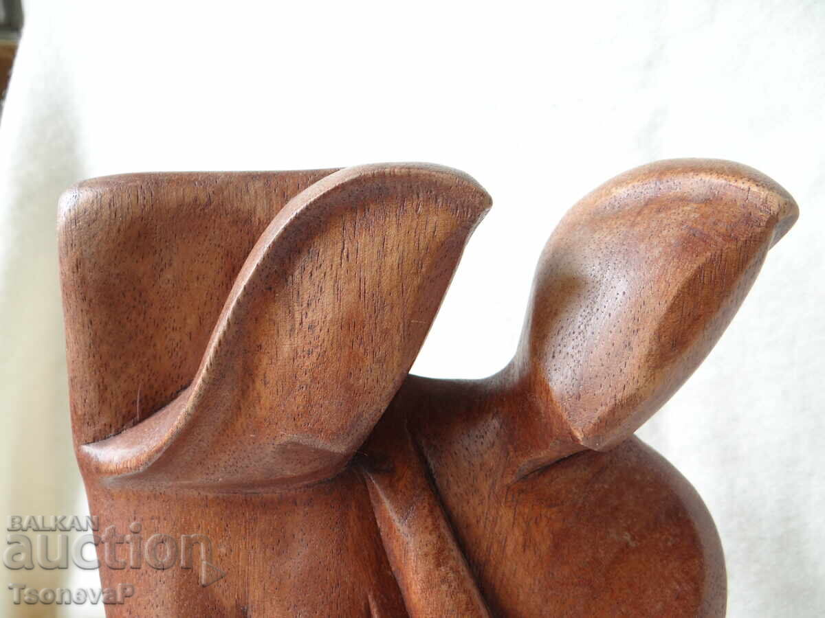 Wood carving statuette "Embrace" - 7 Wood carving statuette "Embrace" - 7