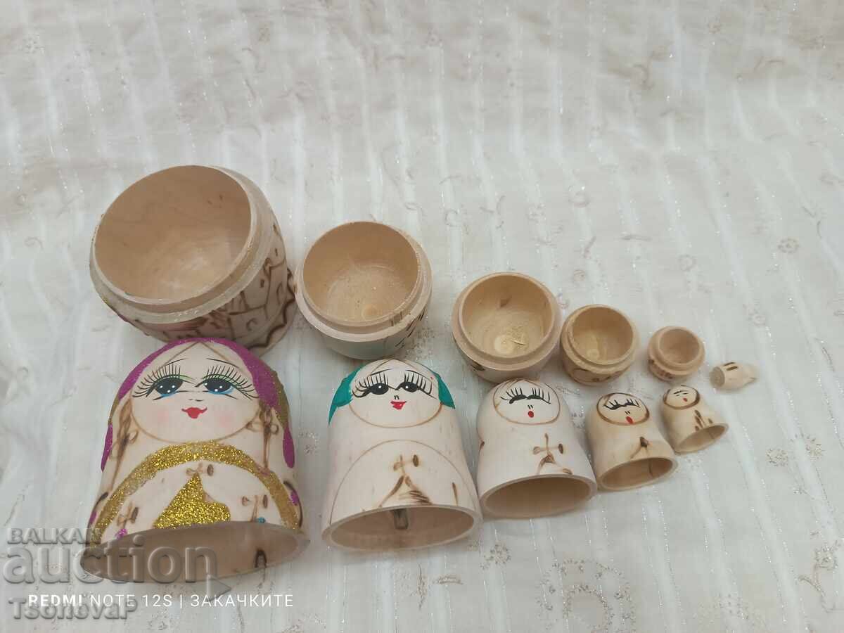 New set of matryoshka dolls for coloring - 6 New set of matryoshka dolls for coloring - 6