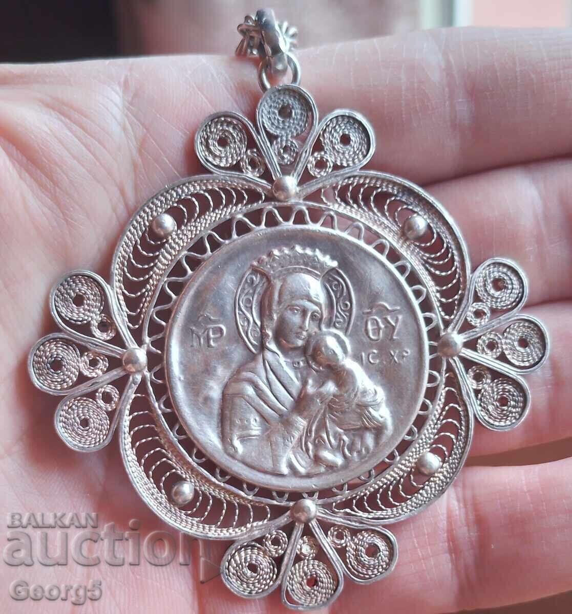 Licitație Panaghia renascentistă filigran