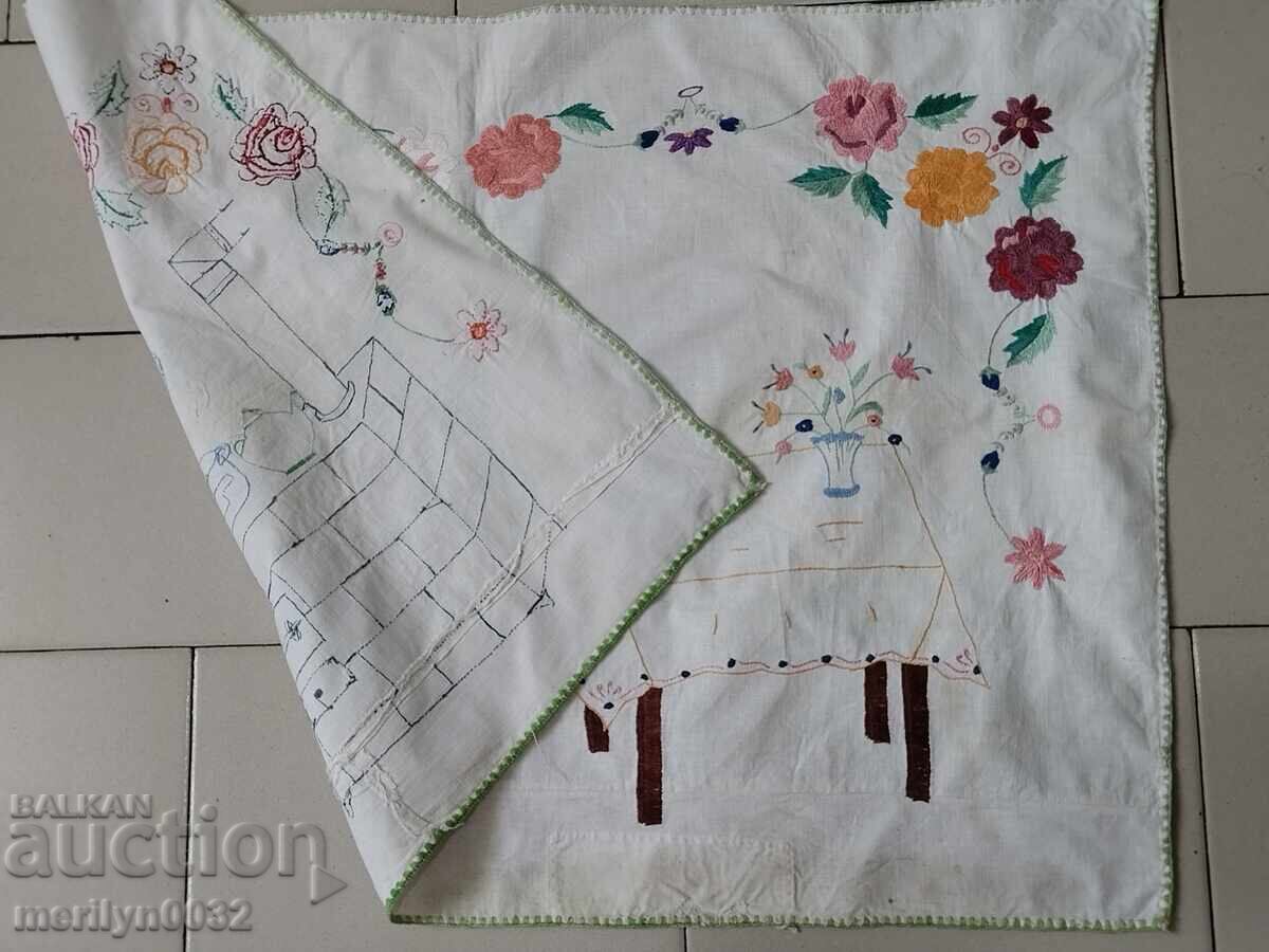 Παράδοση Σταρό κεντημένο χαλί τοίχου για κουζίνα, πανοραμικό χαλί