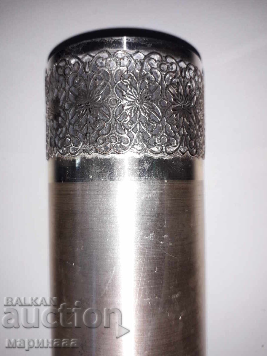 Licitație VAZĂ MASIVĂ. ALAMĂ ARGINTATĂ