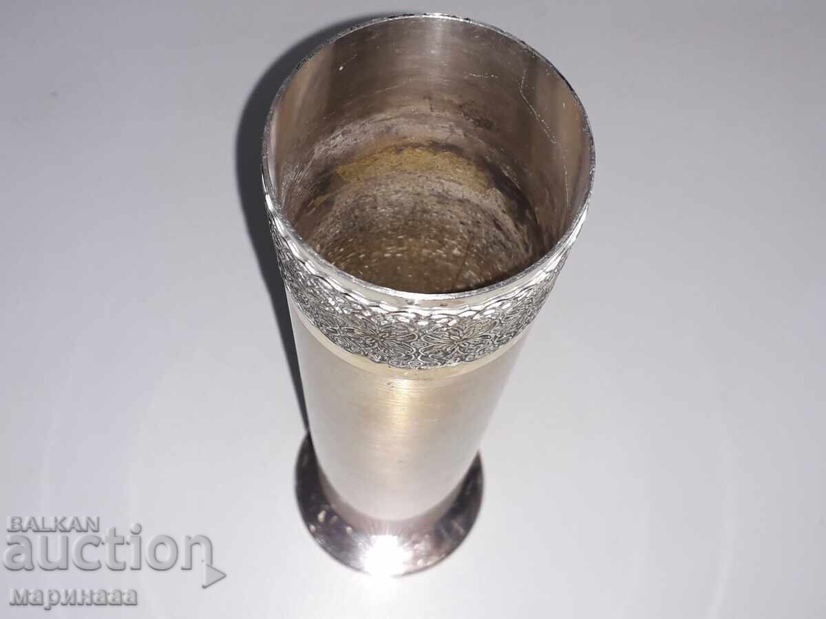 VAZĂ MASIVĂ. ALAMĂ ARGINTATĂ - 5