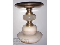 SFEȘNIC MASIV. ONIX, ALAMĂ. 765 GR