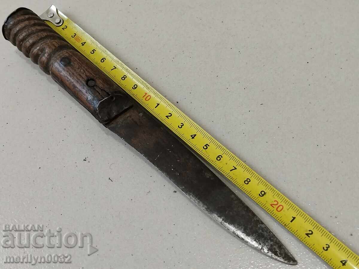 Μαχαίρι βοσκού με ξύλινα χερούλια και λεπίδα - 5